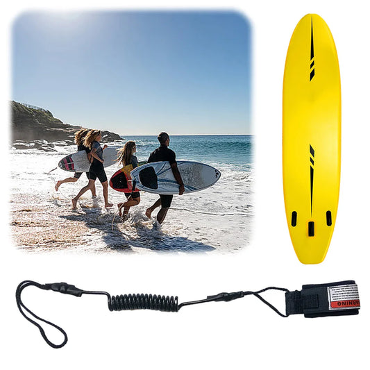 2-5PCS Bodyboard Leash Premium Coiled Wrist Surf Leash