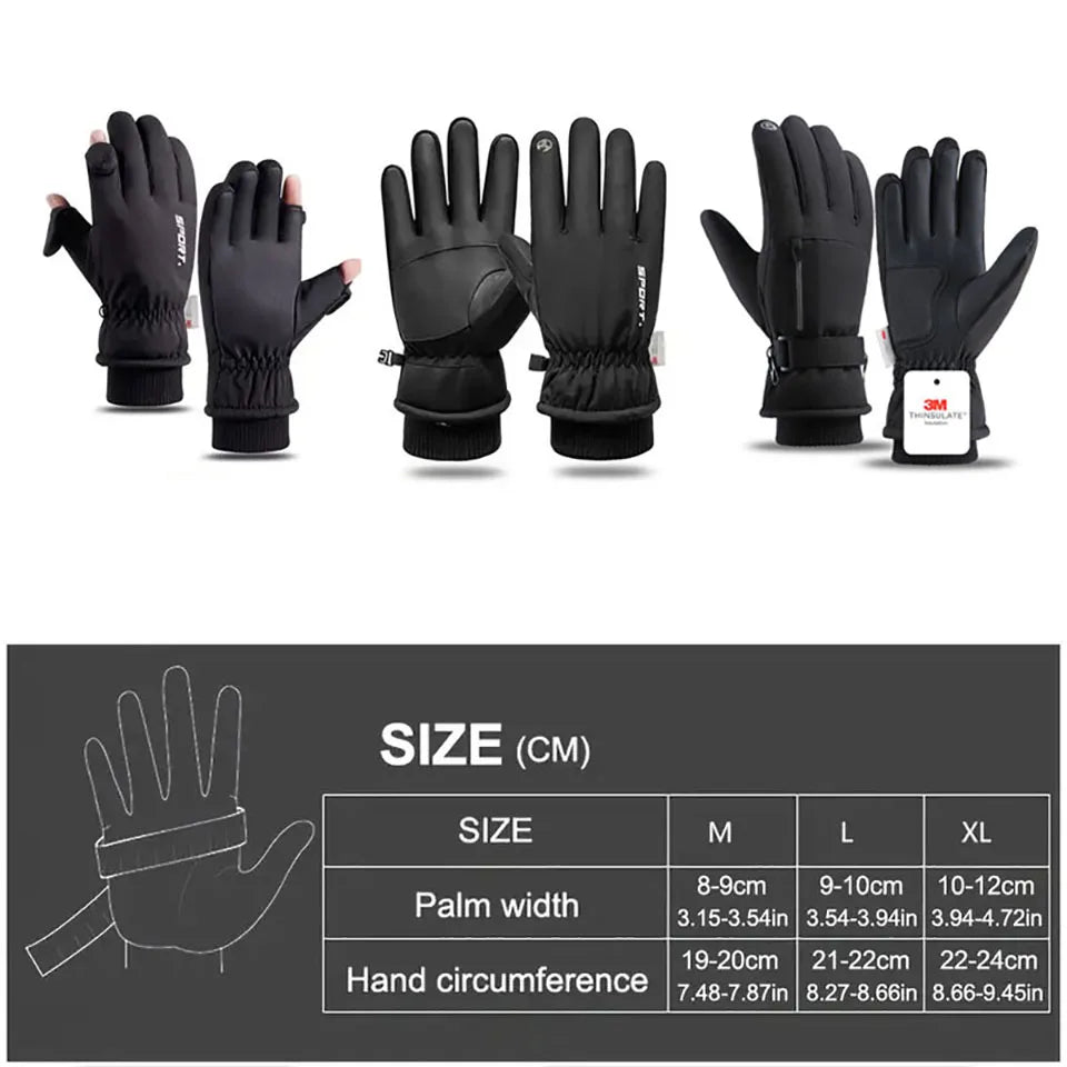 1Pair Winter Ski Gloves