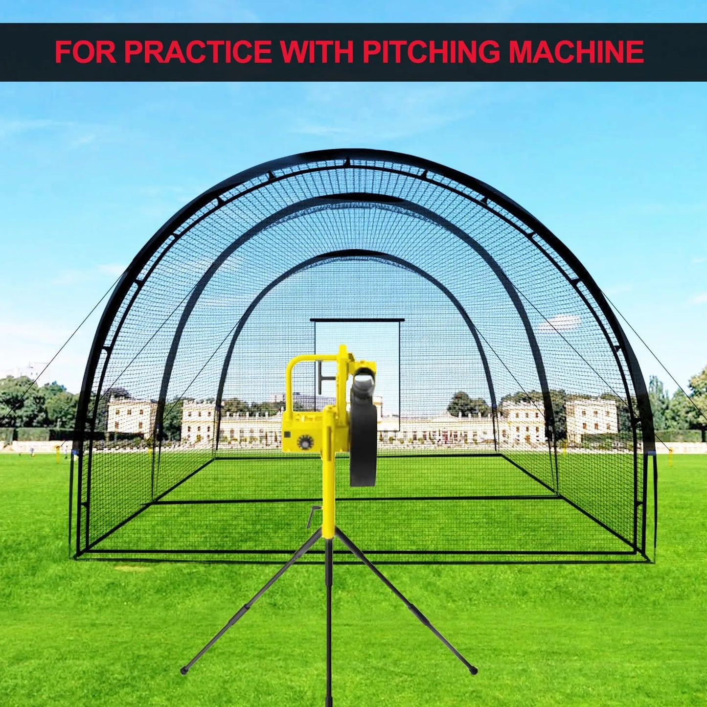 33ft Batting Cage Net for Baseball/Softball/Golf,