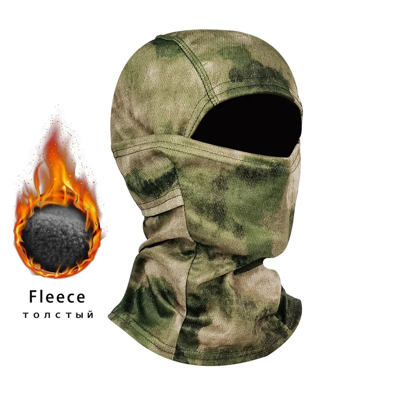 Winter Fleece  Camouflage Outdoor Cold-proof Ski/Cycling Cap
