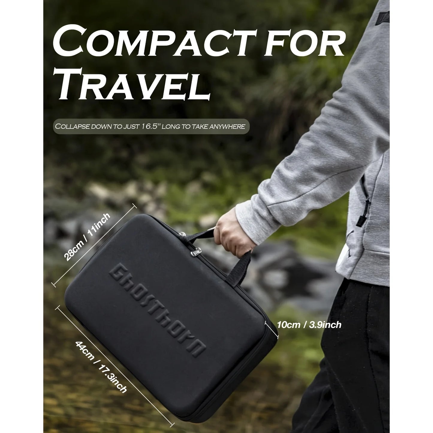 Fishing Rod&Reel Combo Telescopic Pole Kit-Carrier Bag