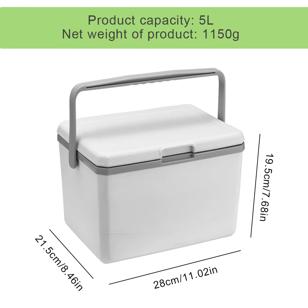 5/4.5L Camping Car Refrigerator w/Handle Mini Freezer