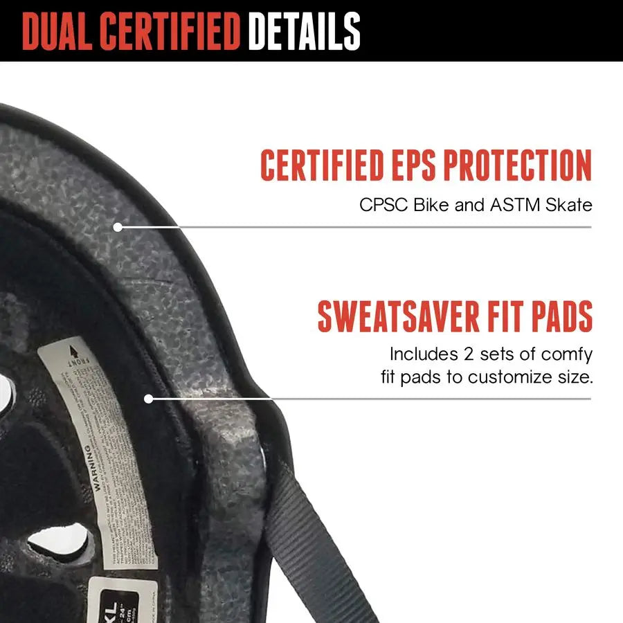 Dual Certified Bike And Skateboard Helmet