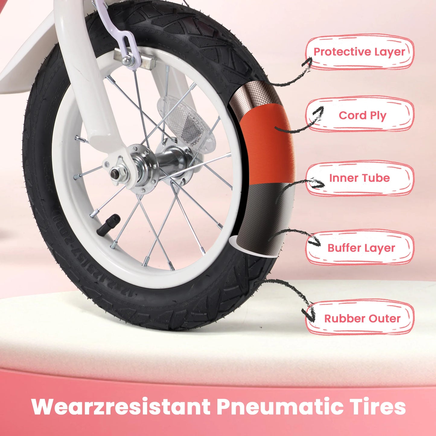 12 Inch Kids Bike for Ages 2-5 Years