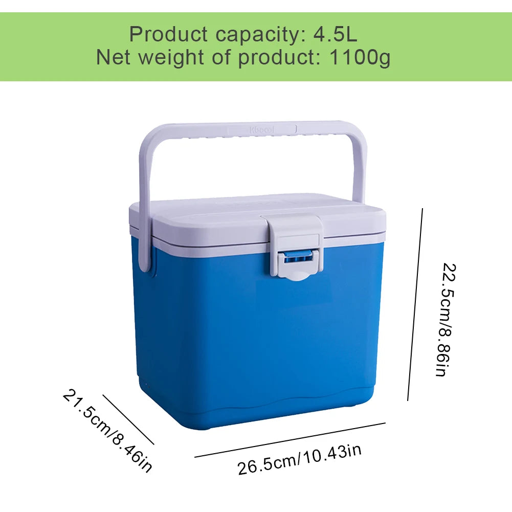 5/4.5L Camping Car Refrigerator w/Handle Mini Freezer