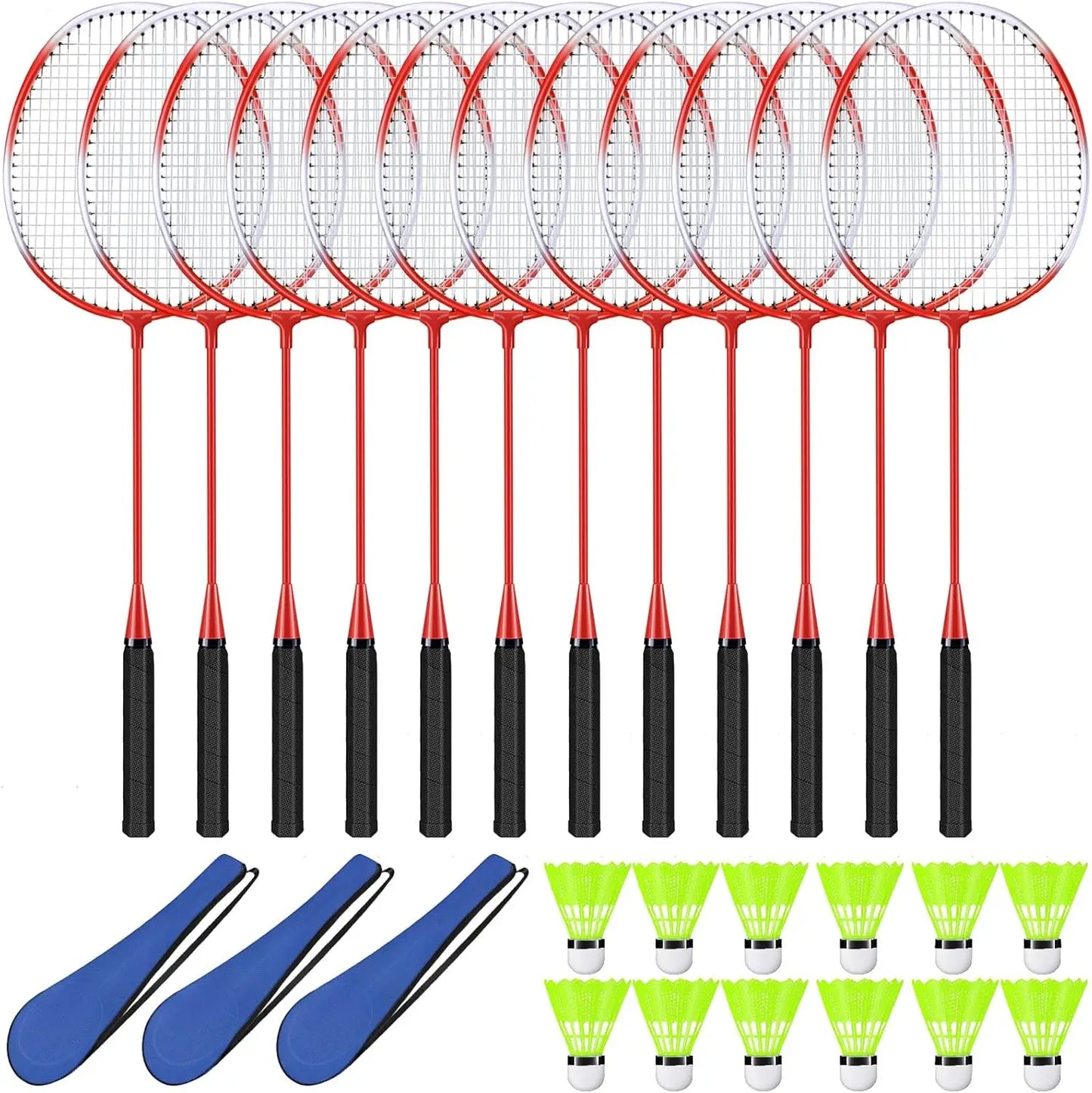 12 Pack Badminton Rackets Set I