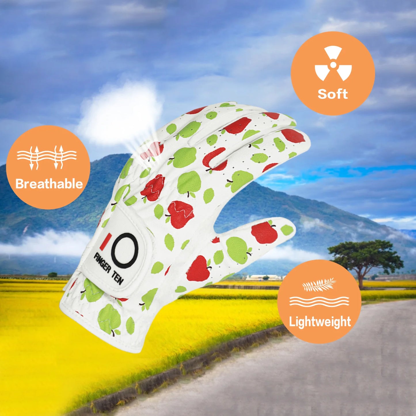 Golf Women's Gloves Left Hand Golfer Value 6ac-Pack