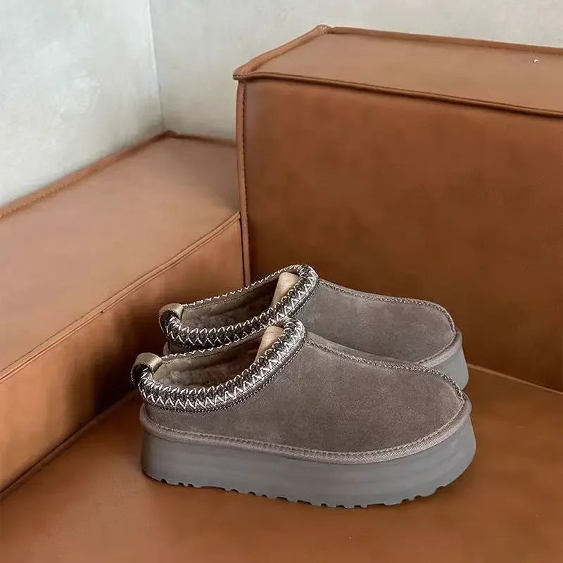 Winter Women Snow Boots Super Real Sheepskin