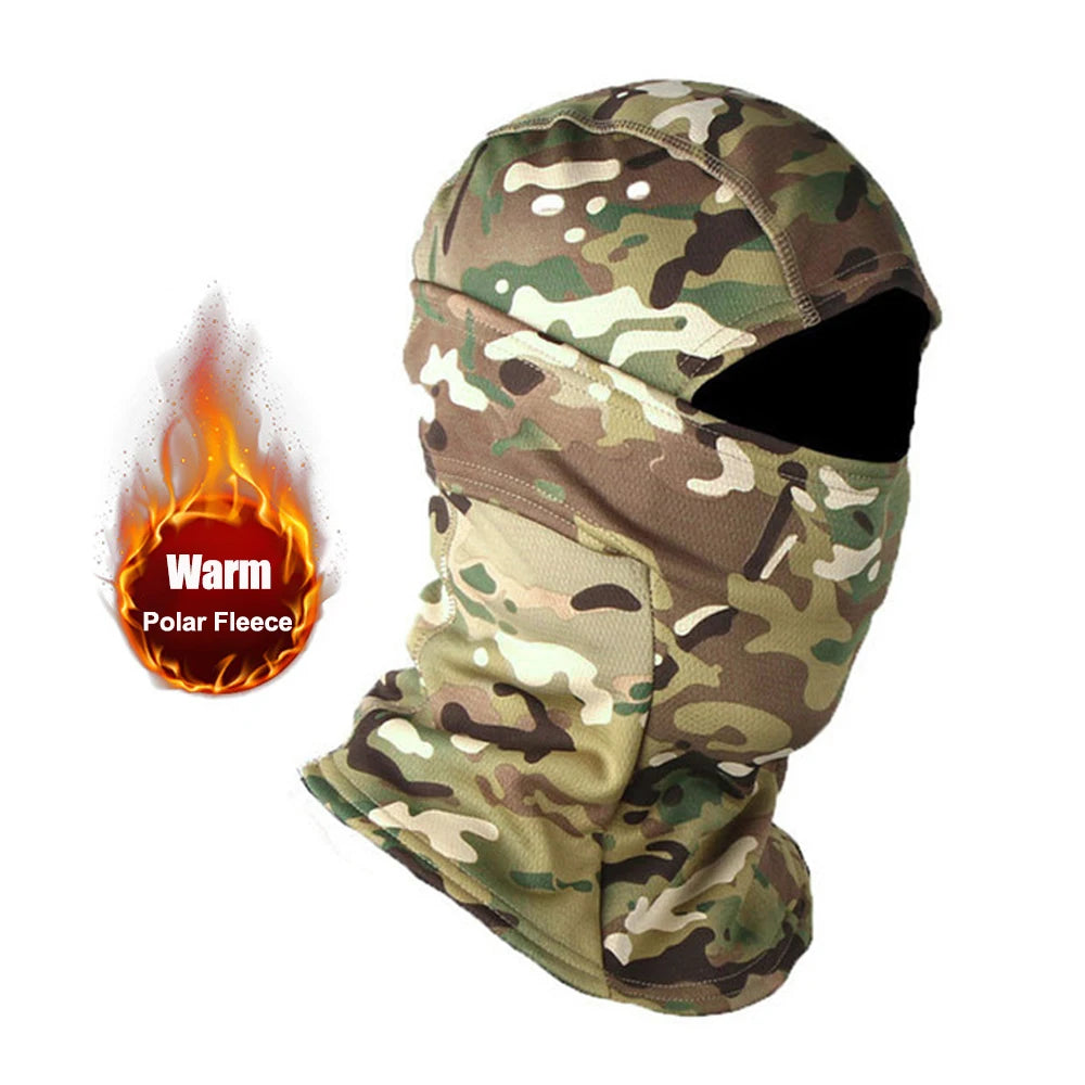 Winter Fleece  Camouflage Outdoor Cold-proof Ski/Cycling Cap