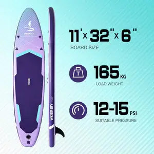WKERSIY paddle board surfboard 11ft Purple