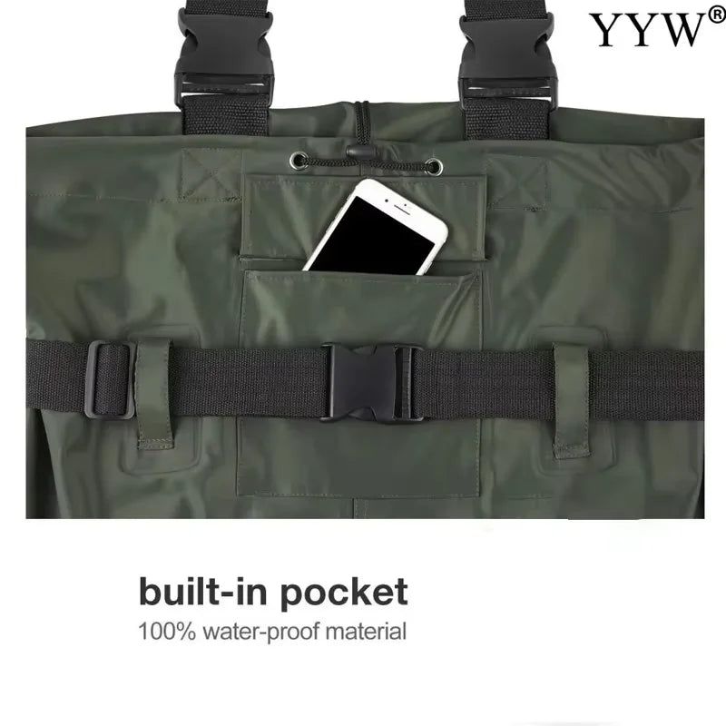 Waterproof Fishing Waders Pants Chest-Length