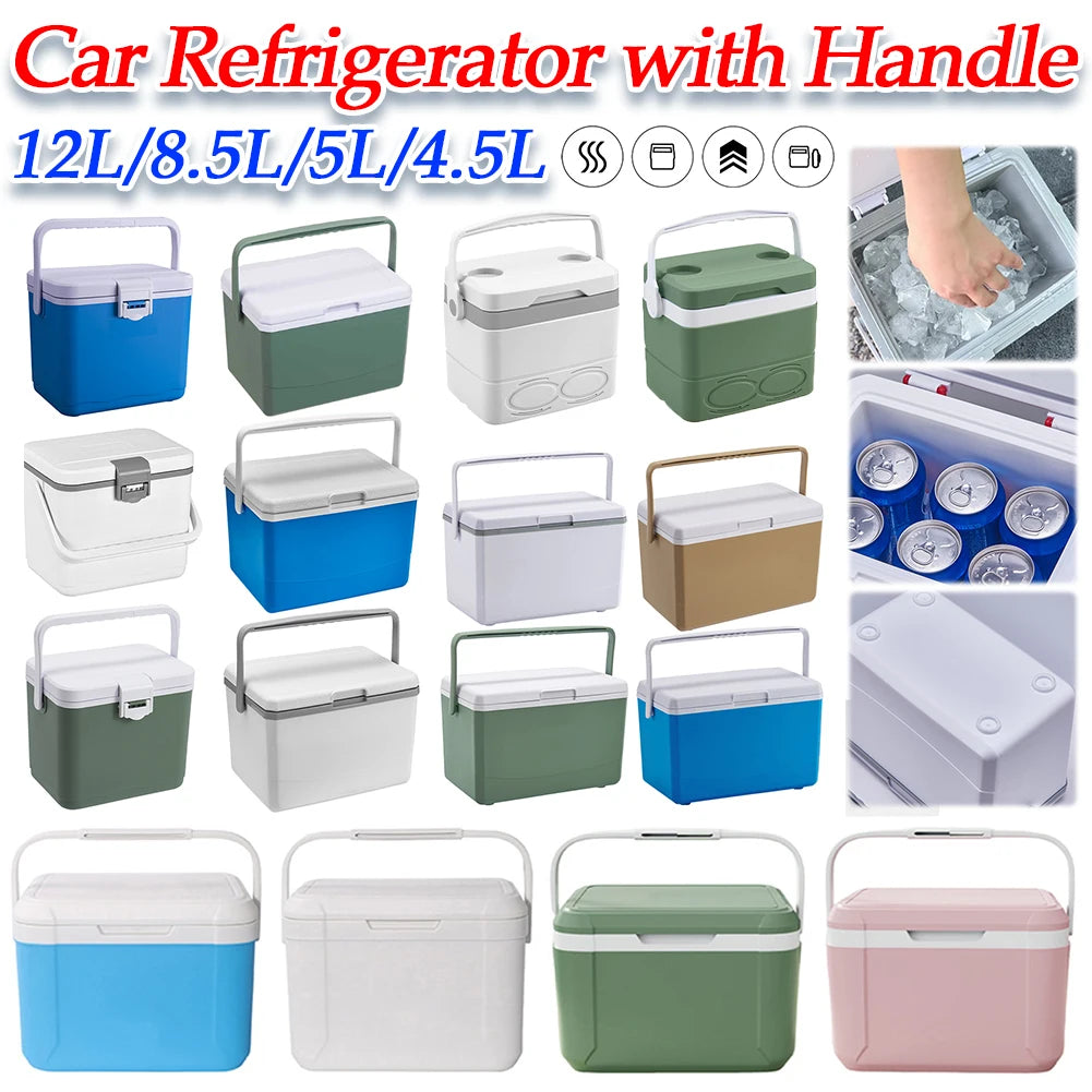5/4.5L Camping Car Refrigerator w/Handle Mini Freezer
