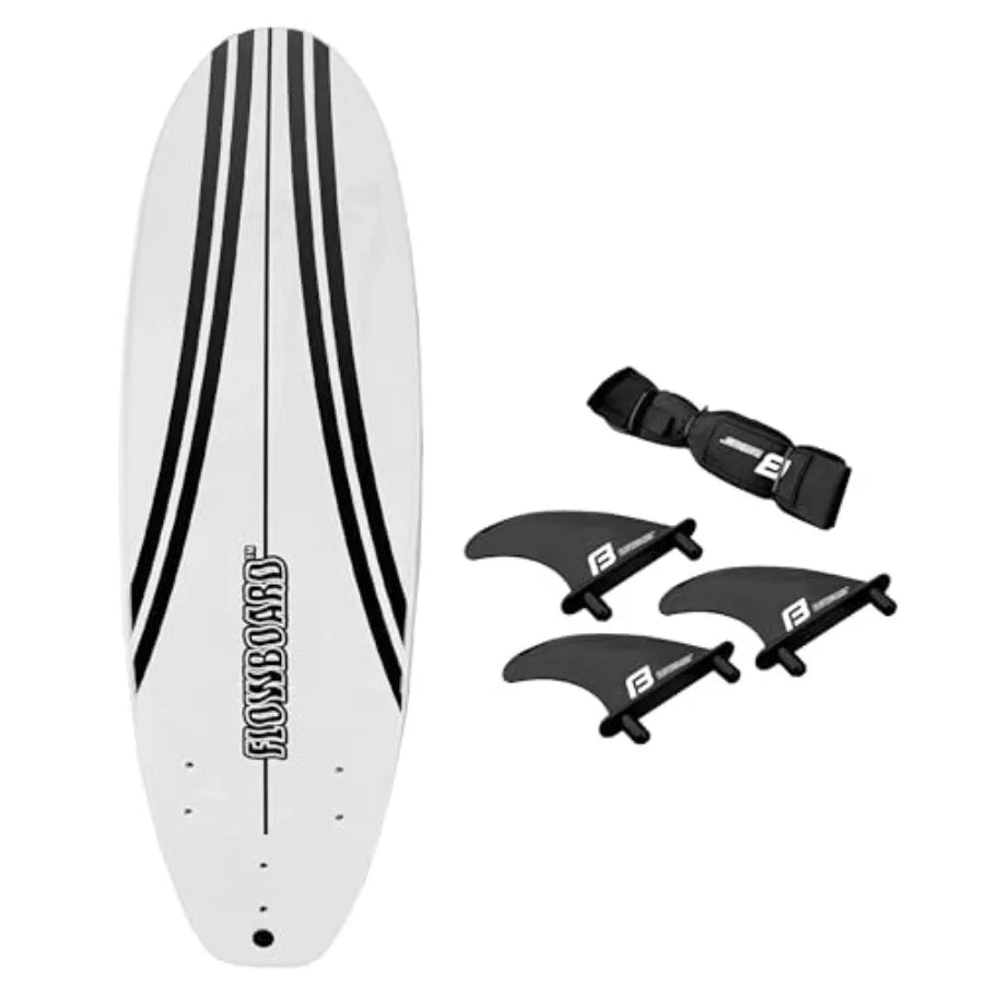 Surfboard Softboard Foam - Include (3) Fins 6’ Foot Leash