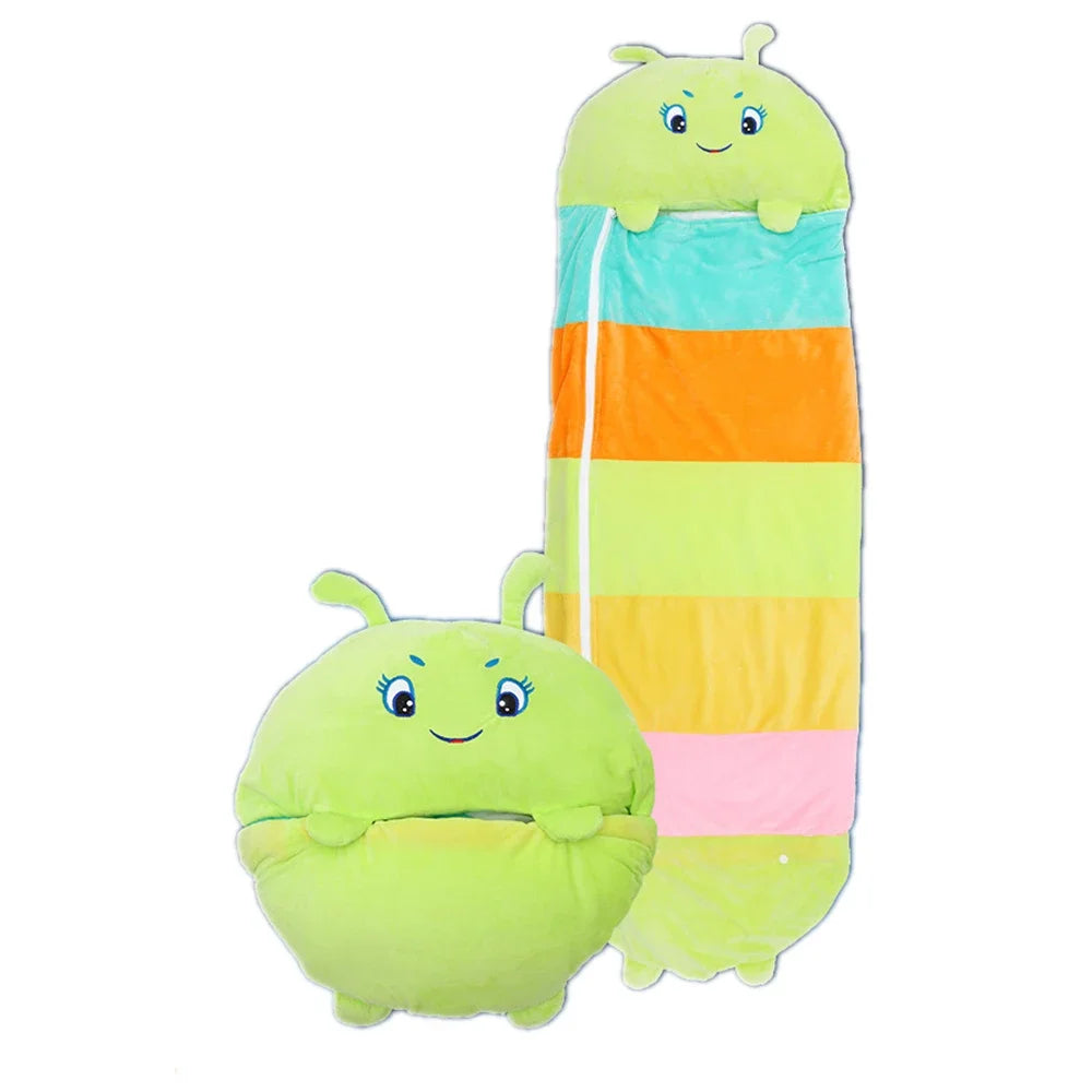 Children's Cartoon Sleeping Bag With Pillow