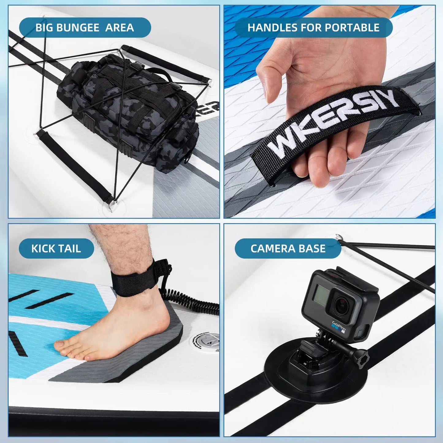 WKERSIY Surfboard/Paddleboard  inflatable stand up paddleboard