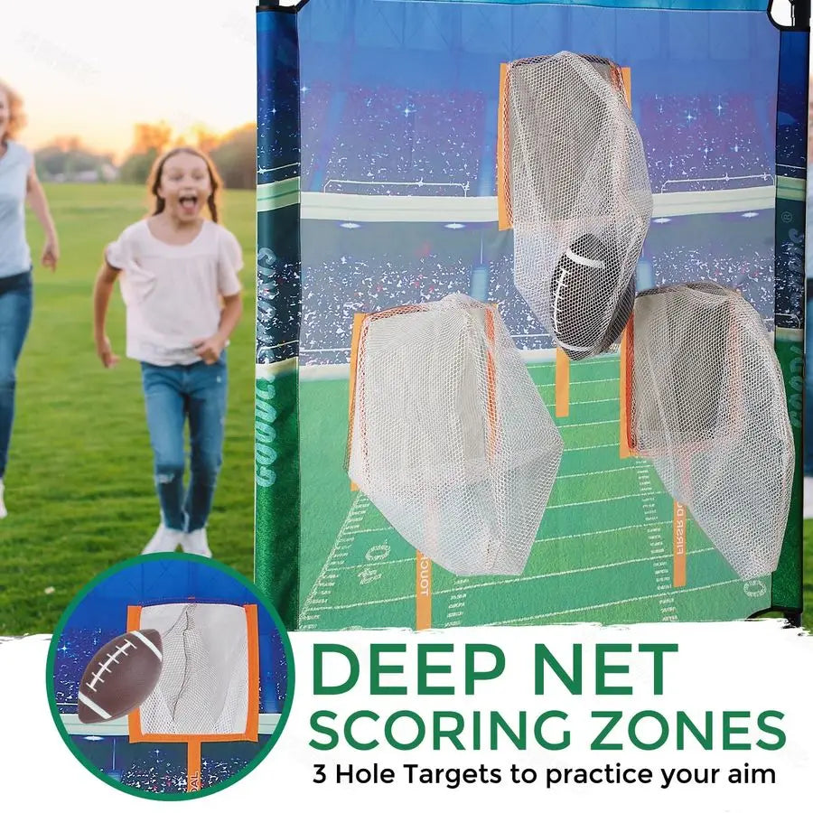 Football Toss Game with 4 Inflatable Balls