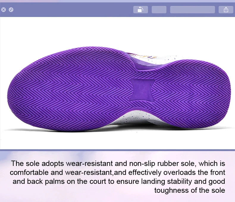Men's Basketball Shoes No-Slip/Breathable Outdoor  Training