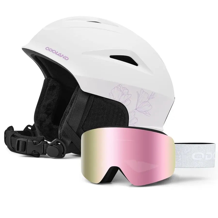 Ski Helmet, Snowboard Helmet With Ski Goggles