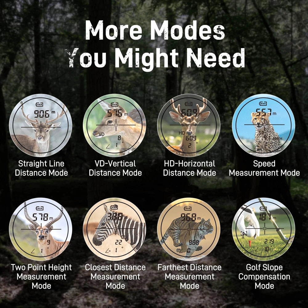 Mini 1200M  Hunting And Golf Range Finder