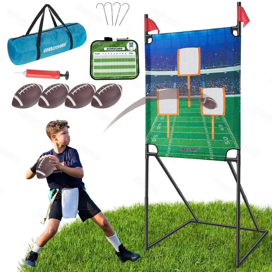 Football Toss Game with 4 Inflatable Balls