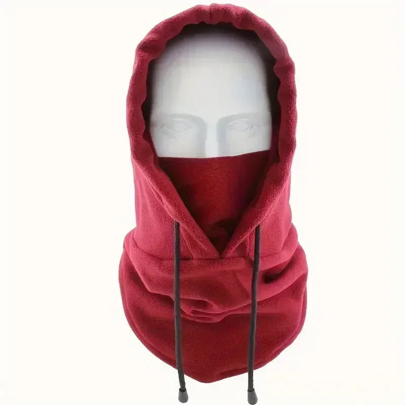 Winter Thermal Fleece Hat Hooded Outdoor
