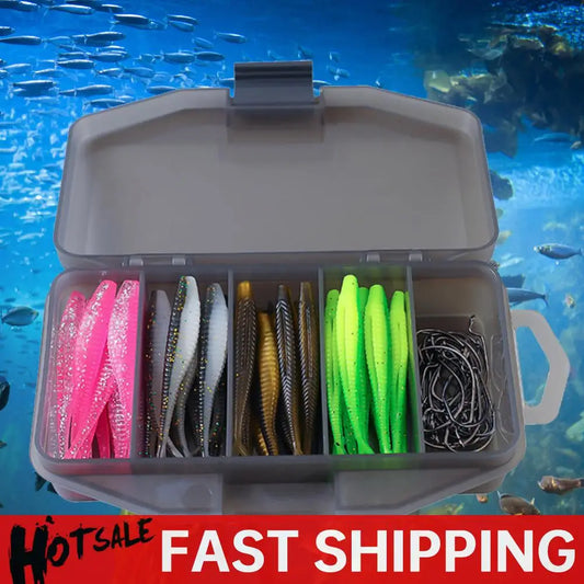 61pcs/set Artificial Lure Hook