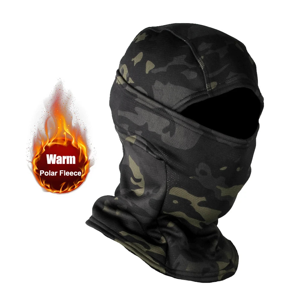 Winter Fleece  Camouflage Outdoor Cold-proof Ski/Cycling Cap