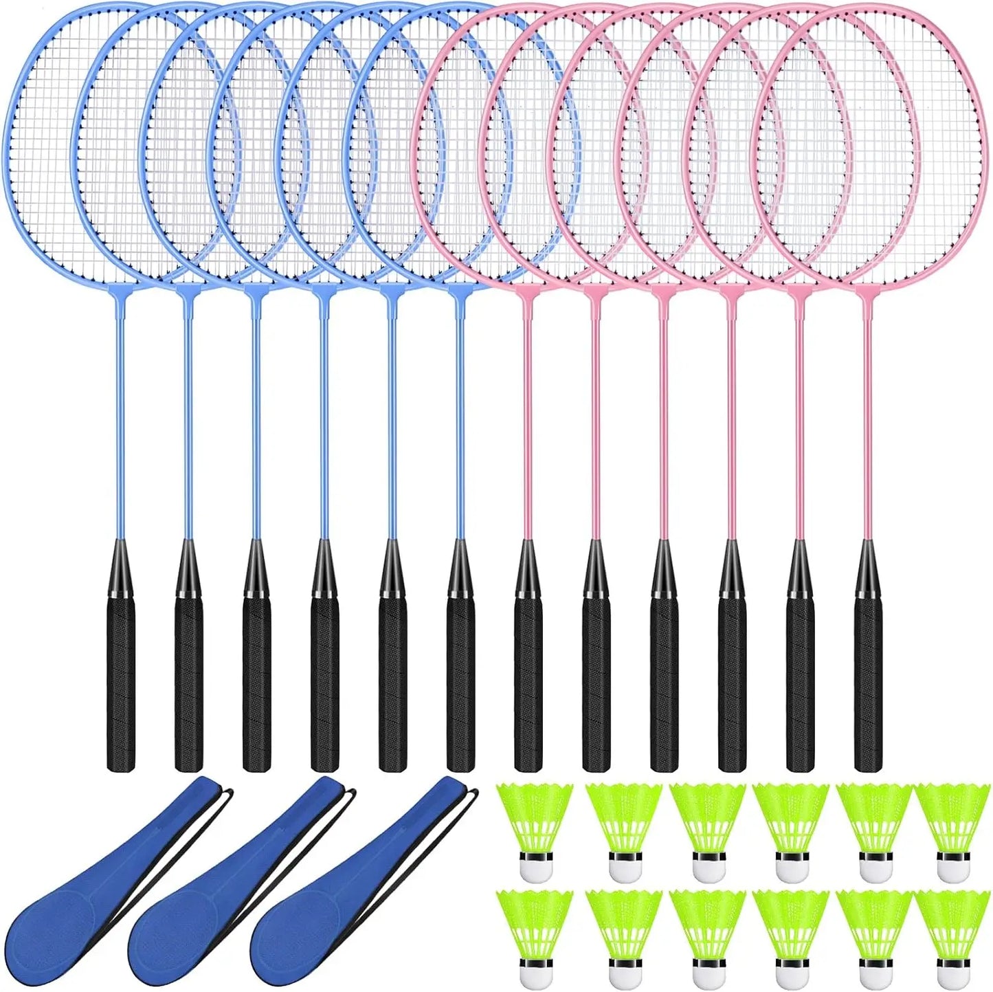 12 Pack Badminton Rackets Set I
