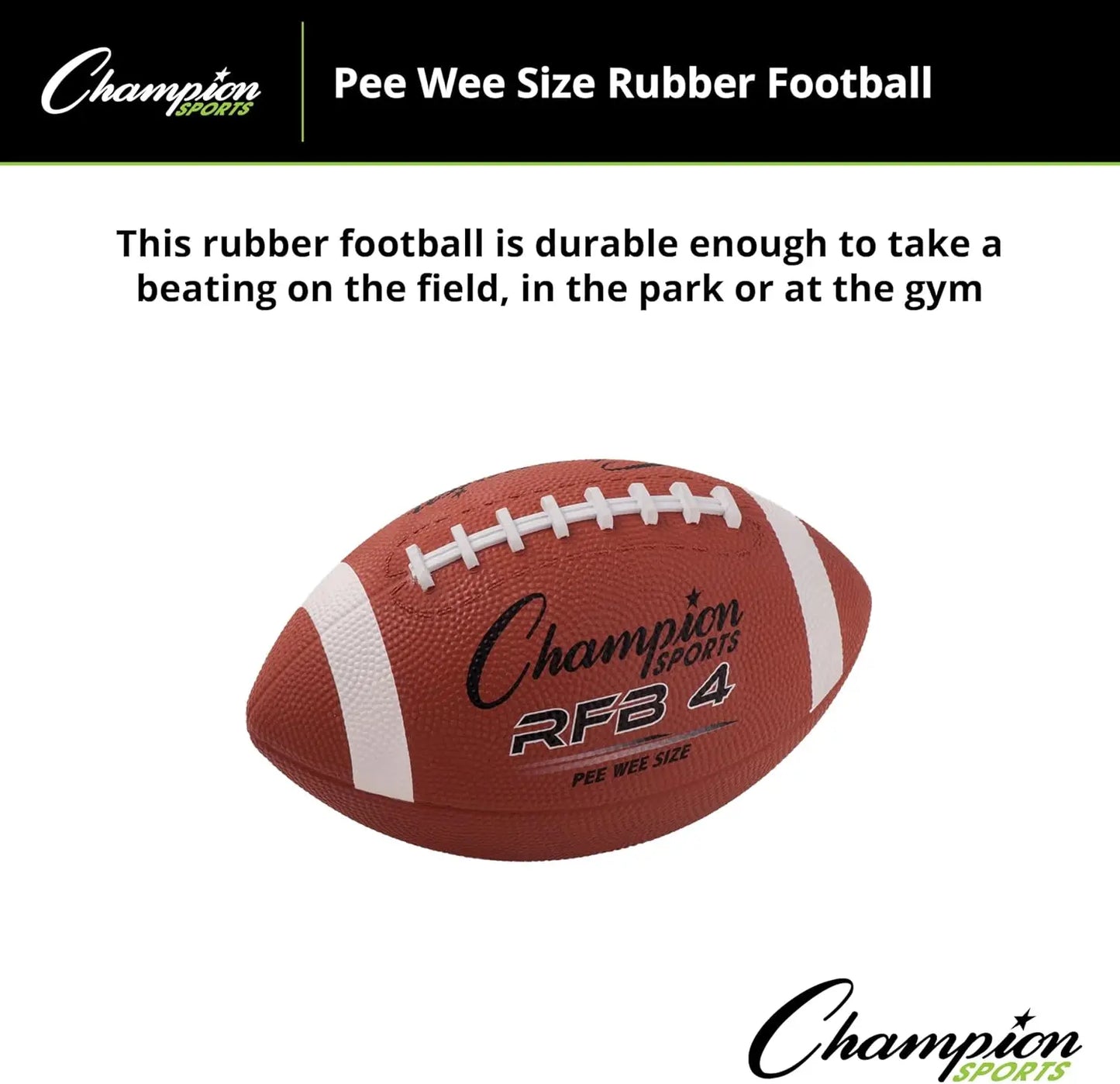 Rubber Football - Durable All-Weather Grip