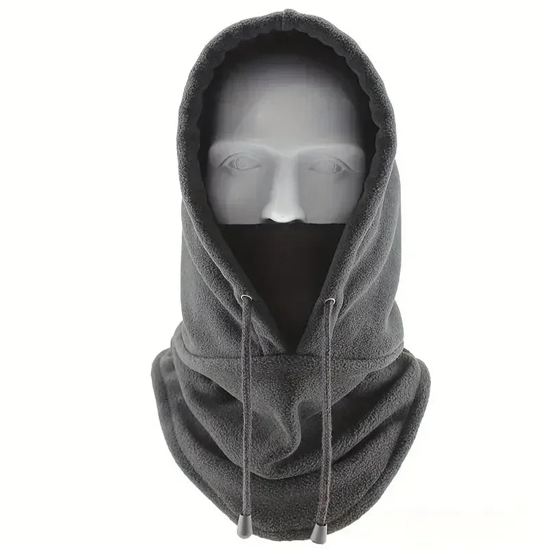 Winter Thermal Fleece Hat Hooded Outdoor
