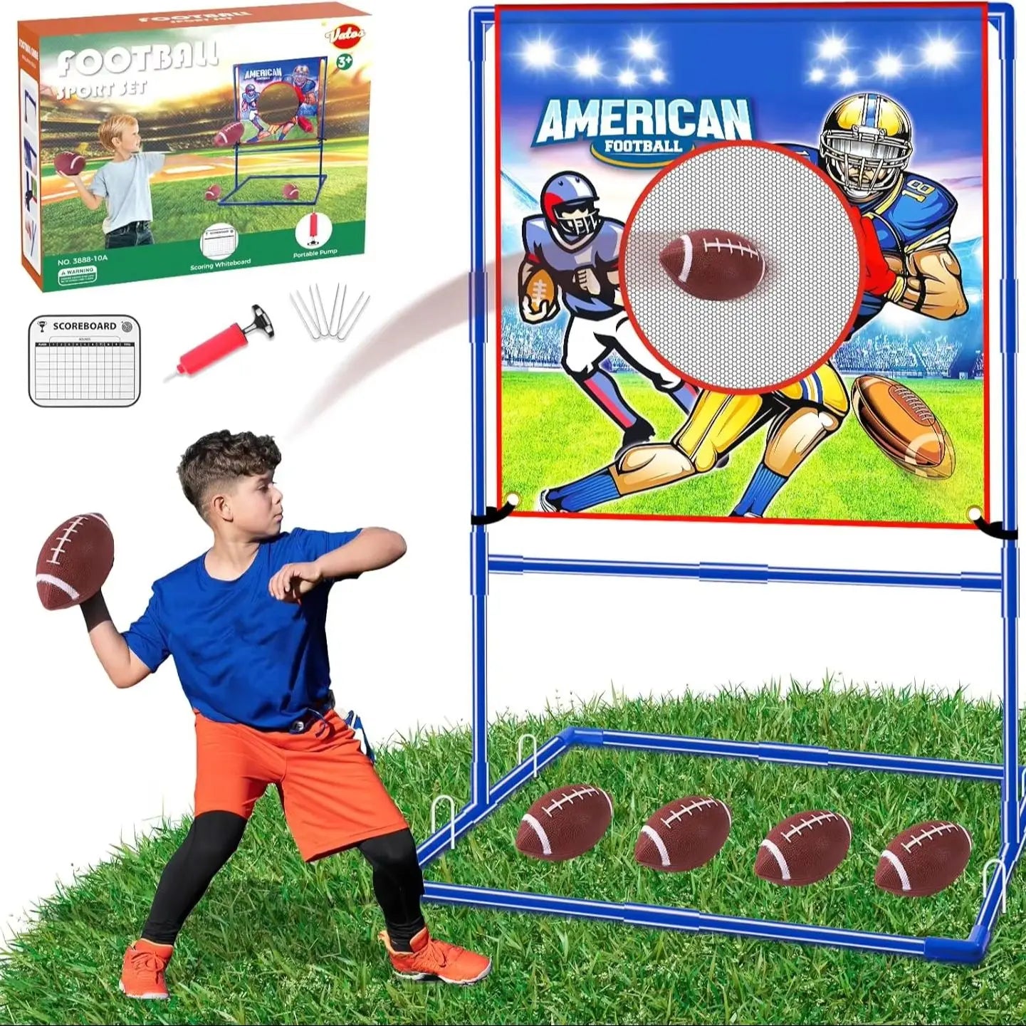 VATOS US Football Toss/Pass Target Games