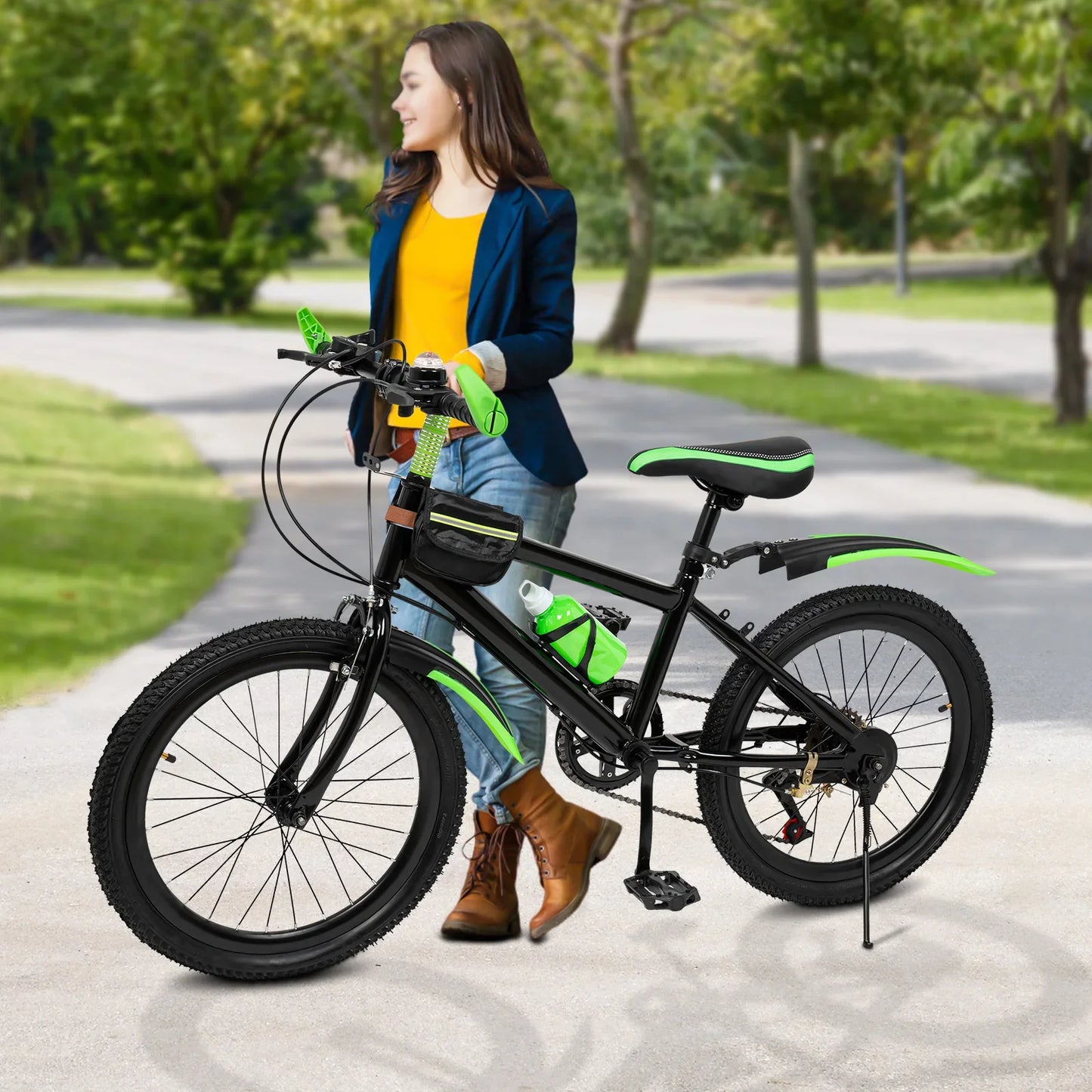 20-Inch Mountain Bike 7-Speeds Kids Bicycle