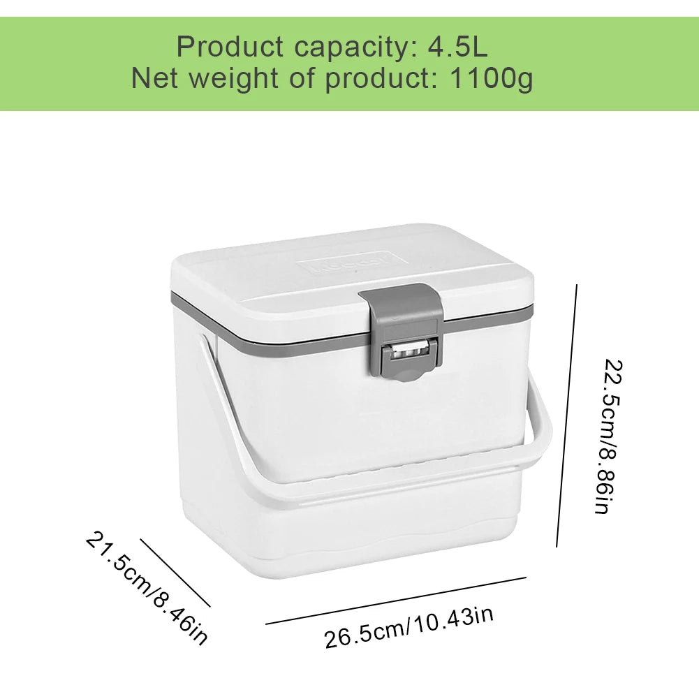 5/4.5L Camping Car Refrigerator w/Handle Mini Freezer